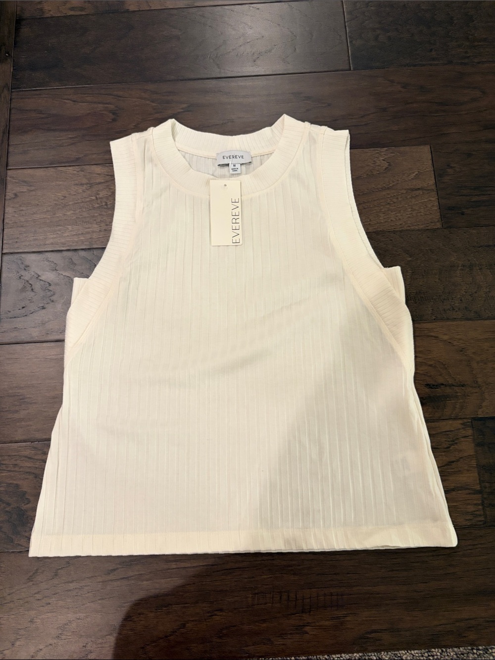 New with Tags Evereve Sarina Rib Tank Sz M